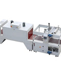 Premium Automatic Heat Sealer And Compact Shrink Tunnel For L Bar Film Wrapping with conveyor and control panel.