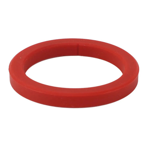 Red silicone gasket for E61 group head, 8mm thick, part of Two Pack E61 Silicone Group Gasket For 8mm Portafilter Seal Replacement