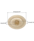 100 Pack Champagne Screw Cap Covers 12 MM Waterproof Plastic Decor Caps For Phillips Cam Lock And Self Tapping Screws dimensions 12mm size