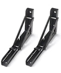 Heavy Duty Collapsible Shelf Brackets Set 2 Pack Wall Mount Holds Up To 90Kg Stainless Steel Folding Shelf Brackets