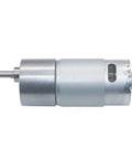 Rock Solid 6V 12V DC Mini Metal Gear Motor Running At 80 RPM showing compact design for DIY robot builds and smart car mods.