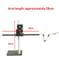 Dope Pro Grade Stop Motion Rig Kit With High Precision Fixed Bracket And Two-Way Guide Rail X 30cm Y 40cm Studio Rigging System For Clay Figures Models And Object Photography, stainless steel arm 28cm
