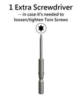 Extra screwdriver for Rock Solid Replacement Screws For Minimalist Wallet Repair, designed for Torx screws adjustment.