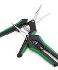 Two Pack Curved Blade Garden Pruners, Lightweight 6.5 Inch Pruning Shears With Ergonomic Non Slip Grips, High Cutting Efficiency Flower Snips