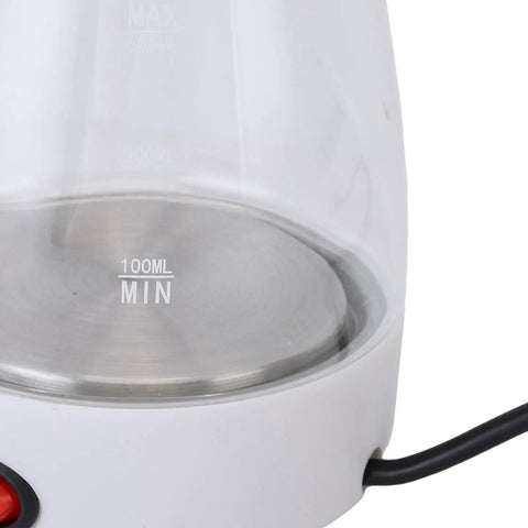 Close-up of Turkish Coffee Maker Electric Pot 600ml Kettle For Tea And Coffee Yellow Glass 110V US Plug Easy Home Brew Machine base