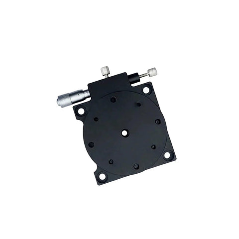 Go To 60 mm Manual Rotary Stage With Smooth Sliding For Precise Positioning And R Axis Rotation Aluminum Alloy Construction Compact Portable Design Supports Multi Direction Adjustment RS60 L RS60 R Compatibility 29.4 N Load
