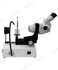 Jewelry Microscope, Stereo Zoom 6.7X-45X, LED Illumination, Oil-Immersed Gem Stand For Gemology, Professional Jewelry Inspection, High-Res Clarity For Facets And Inclusions, JM02020101, side view