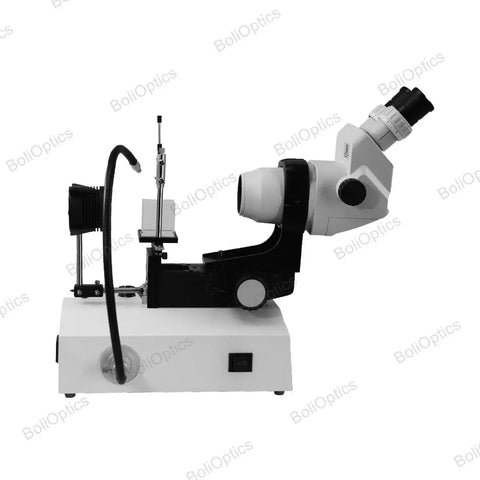 Jewelry Microscope, Stereo Zoom 6.7X-45X, LED Illumination, Oil-Immersed Gem Stand For Gemology, Professional Jewelry Inspection, High-Res Clarity For Facets And Inclusions, JM02020101, side view