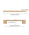 Diagram of 10 Pack 5 Inch Champagne Bronze Cabinet Handles For Cupboards And Drawers Kitchen Cabinet Hardware Pulls with dimensions