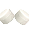 Two white containers of Quick Dry Ceramic Tile Repair Paste Kit With Epoxy Adhesive For Cracked, Chipped Porcelain And Loose Floor Tiles No Fuss 100g Repair Agent And Curing Agent For Bathroom
