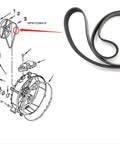 New Washer Drive Belt Replacement Fits Select Washers CHW9900V MHWZ400T MHWZ600T Replaces Part Numbers AP5324685 W10248068 W10116215 2118282 AH3503118 EA3503118 PS3503118 Heavy Duty Black Belt, black drive belt