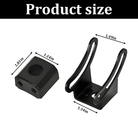 Two Pack Adjustable LED Light Bar Mounting Brackets For Offroad Trucks With Bottom And Side Slide Mounts showing size dimensions