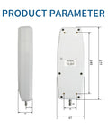 Compact Push And Pull Tester Meter For Tension And Compression Testing With Real Time Peak And First Peak Modes, Four Unit Options N Kg Lb Oz, Pro Grade Precision And High Resolution, Acceleration Setting For Accurate Measurements, side and back dimensions