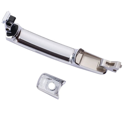 Front Left Exterior Door Handle Chrome Finish for Nissan Rogue 2010-2015, Murano 2003-2007, Infiniti FX35 FX45 2003-2008 Replacement OE 80640-CA012 Without Smart Key