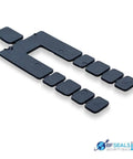 Killer Stack Shim Combo Featuring Two Hundred Twenty Four Adjustable Black Building Spacers for window leveling