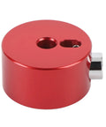 Arrow Storage Case Cap For Cymbals Aluminum Alloy 40mm Secure Fixation Drum Hardware With Quick Install Easy Cymbal Mounts And Stand Parts For Drum Sets And Percussion Red, red aluminum cap with side screw
