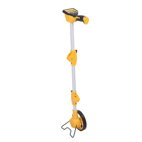 Akozon Digital Display Measuring Wheel 93cm Length with yellow handle and measuring wheel, designed for accurate measurements.