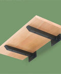 Heavy Duty Wall Mount Shelf Brackets Rock Solid Cold Rolled Steel Rust Resistant Diy Shelving Supports with wooden shelf