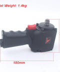 Heavy Duty Half Inch Mini Pneumatic Impact Wrench Air Powered Spanner delivering 11000 rpm, 1.4kg, 180mm length, 100mm height.