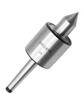 60 Degree 1MT Morse Taper Live Center For Lathe And CNC Work Beefy Triple Bearing Tailstock Center 0.0002 Inch Concentricity 5000 RPM Max Hardened Steel For Medium Duty Machining
