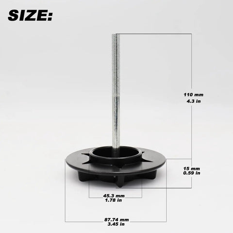 Spare Tire Carrier Bolt And Holder Retainer Screw For Nissan Infiniti 11 cm size dimensions for wheel cover mount