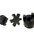 L-095 Series L-Jaw Coupling Set With NBR Spider Insert For Industrial Couplers, Half To One Inch Bore, Three-Piece Replacement Kit close-up