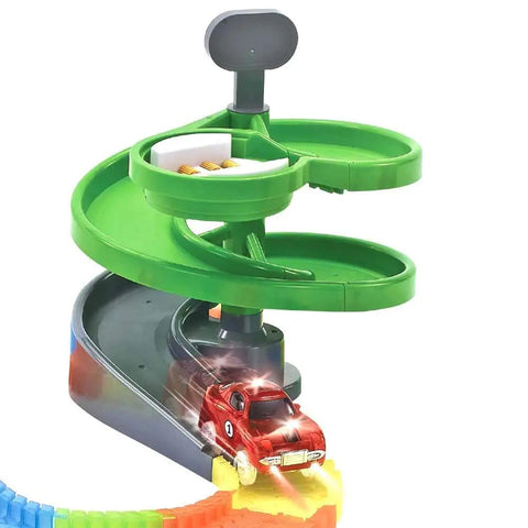 Rotating Track Attachment Stage For Toy Cars Replacement Rotary Tower Add On That Fits Most Light Up Raceracks.