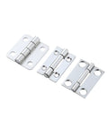Heavy Duty Thickened 304 Stainless Steel Spring Hinge Built Tough Self Closing Silent Action Reinforced Four Hole Mounting Rust Proof Top Grade Hardware For Interior And Exterior Doors, set of three sizes.