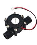 Micro Water Turbine Generator 12V Hydroelectric Power System with G One Half Inch Male Thread for Off Grid Charging