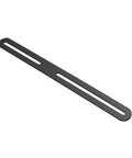 Black Flat Mending Plate Kit, 4 Pack Adjustable Slotted Bracket Supports For Wood Furniture Repair, stainless steel plate