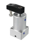 Left Turn Pneumatic Rotary Cylinder With 90 Degree Rotation Aluminum Alloy Double Acting Air Cylinder For Fast Labor Saving Clamping And Positioning ACK25x90L 1 Piece - front view