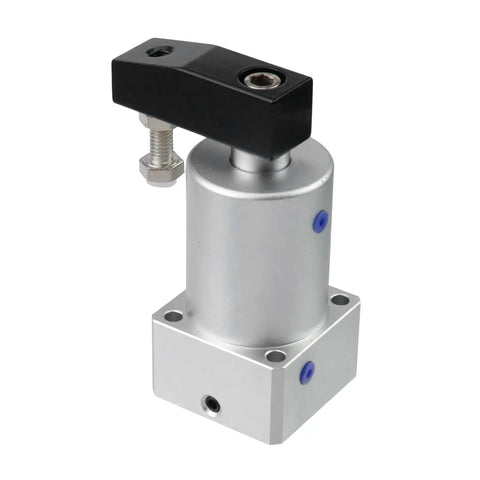 Left Turn Pneumatic Rotary Cylinder With 90 Degree Rotation Aluminum Alloy Double Acting Air Cylinder For Fast Labor Saving Clamping And Positioning ACK25x90L 1 Piece - front view