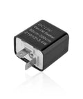 12V Adjustable LED Flasher Relay For Cars And Motorcycles, 2 Pin Hyper Flash Fix, black electronic relay for hazard lights