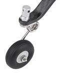50cc Great Plane Nitro Landing Gear Carbon Tail Wheel Assembly with One and a Half Inch Rubber Tire, RC Airplane Replacement