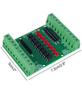 Eight Channel Optocoupler Isolation Module For 3.3V And 5V DC Signals PNP NPN Output, Plug And Play Opto Isolated Converter