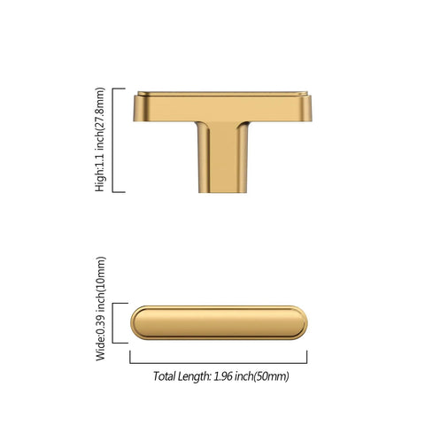 Champagne Bronze Kitchen Cabinet Knobs 10 Pack For Cabinets Dressers And Drawers Zinc Hardware Replacement Easy Install Upgrade