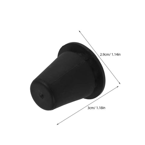 Heavy Duty 2 Pack Front Hood Stop Bumpers With Rubber Buffer Kit For Ultimate Shock Absorption And Damping Cushions To Keep Your Engine Cover Locked In Place Without Any Stress Or Damage, black rubber, 3cm size