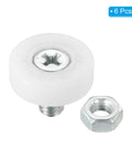 Heavy Duty 19Mm Drawer Rollers Replacement Pulley Wheels With Nuts Durable POM plastic wheel and metal nut for drawer support.