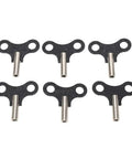 Six Pack Two Inch Steel Clock Winding Keys For Floor Clocks Durable Precision Replacement Parts With Hanging Design Compact
