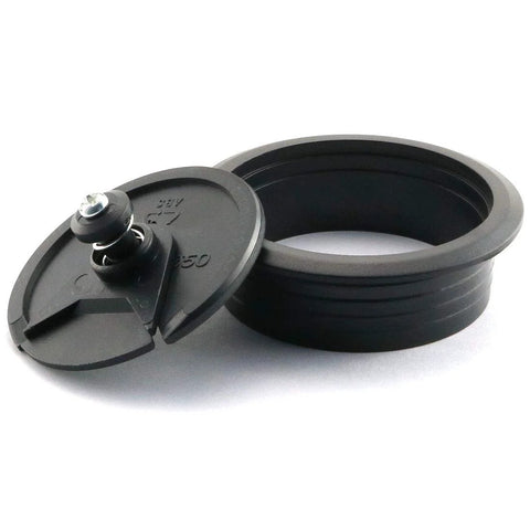 Two Pack 2 Inch Desk Grommet Hole Covers For Office PC Desk Cable Management 50mm Hole ABS Plastic Wear Resistant Durable Black