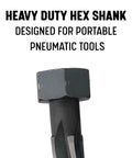 Bridge Reamer With Hex Shank 1-1/8 Inch Heavy Duty Construction Reamer For Hole Alignment In Tight Spaces High Speed Steel DWR