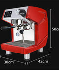 Red Coffee Machine With Built In Grinder Espresso Maker For Home Or Small Shop Semi Automatic With Single Or Double Shot