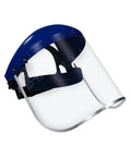Full Face Safety Shield With Clear Extrusion-Grade Polycarbonate Visor, Built Tough and Impact Resistant, Meets ANSI Z87.1 CE EN166 CSA Z94.3 UKCA Standards, 1 Set Plus Replacement Visor side view