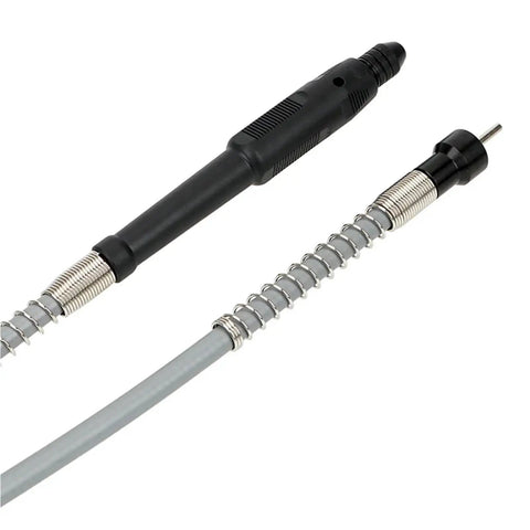 Kickass Flexible Shaft Drill Chuck Handle Compatible With Rotary Grinders And Mini Power Tools, close-up view showing rubber grip and flexible shaft.