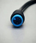 Close-up of connector for Self Powered Micro Hydroelectric Generator For Home Use - Water Flow Turbine Converts Running Tap Water