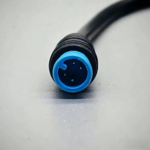 Close-up of connector for Self Powered Micro Hydroelectric Generator For Home Use - Water Flow Turbine Converts Running Tap Water