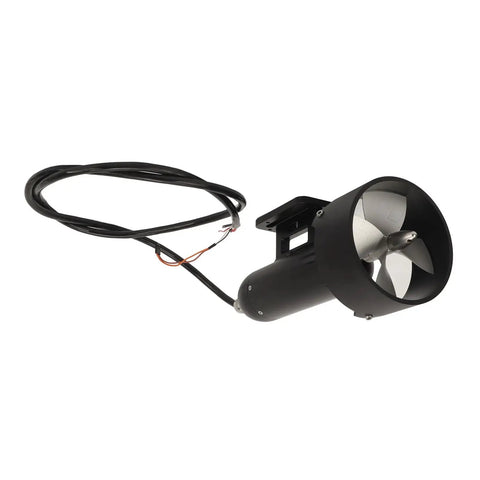 CCW Underwater Thruster Brushless Motor For AUVs with sealed housing and CNC machined propellers, side angle view.