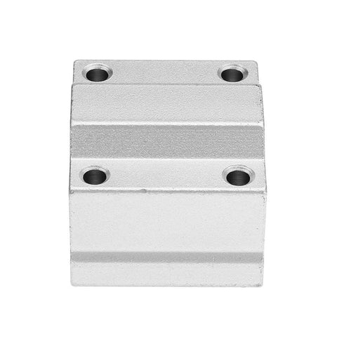 Front view of Four Pieces 12mm Solid Polymer Linear Bearing Slide Bushing for CNC Machines, self-lubricating and dust-proof.