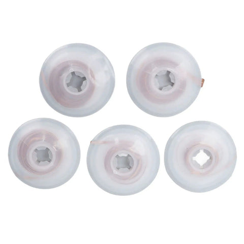 5 Piece Solder Wick Set For Electronics Repair, Alloy Copper Desoldering Braid In 1.5mm To 3.5mm Widths, visible spools