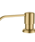 Brushed Brass Multi Purpose Kitchen Soap And Lotion Dispenser With Self Priming Pump For Soap Or Lotion Or Detergent Refills From The Top Durable Heavy Duty Construction Easy To Use And Long Lasting
